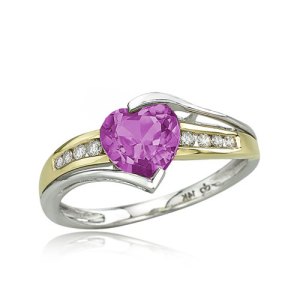 Purple diamond ring